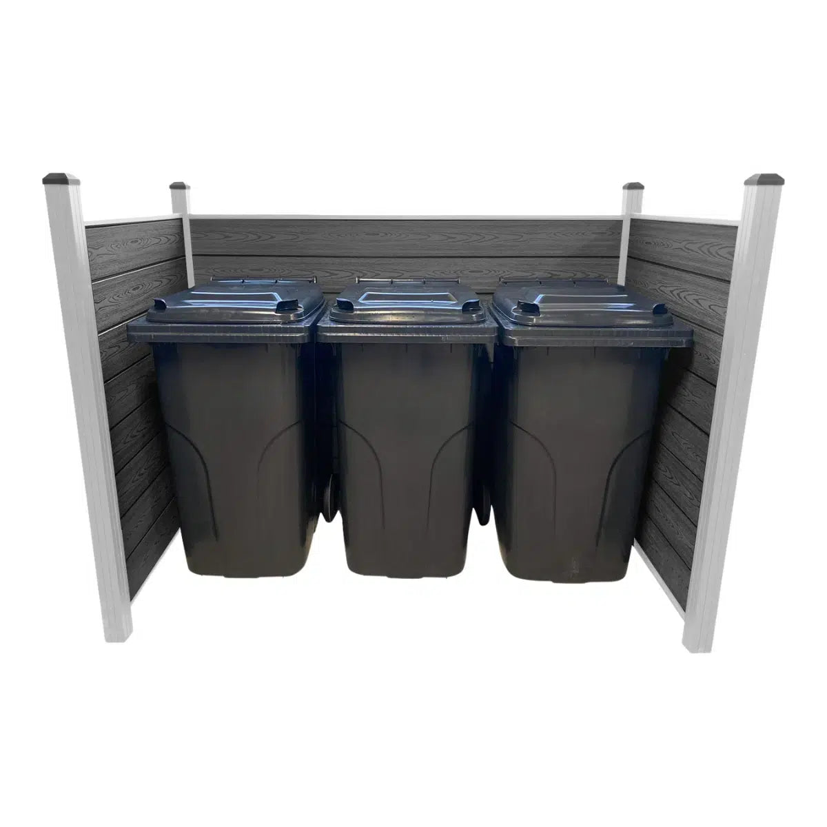 Skraldespandsskjuler aluminium