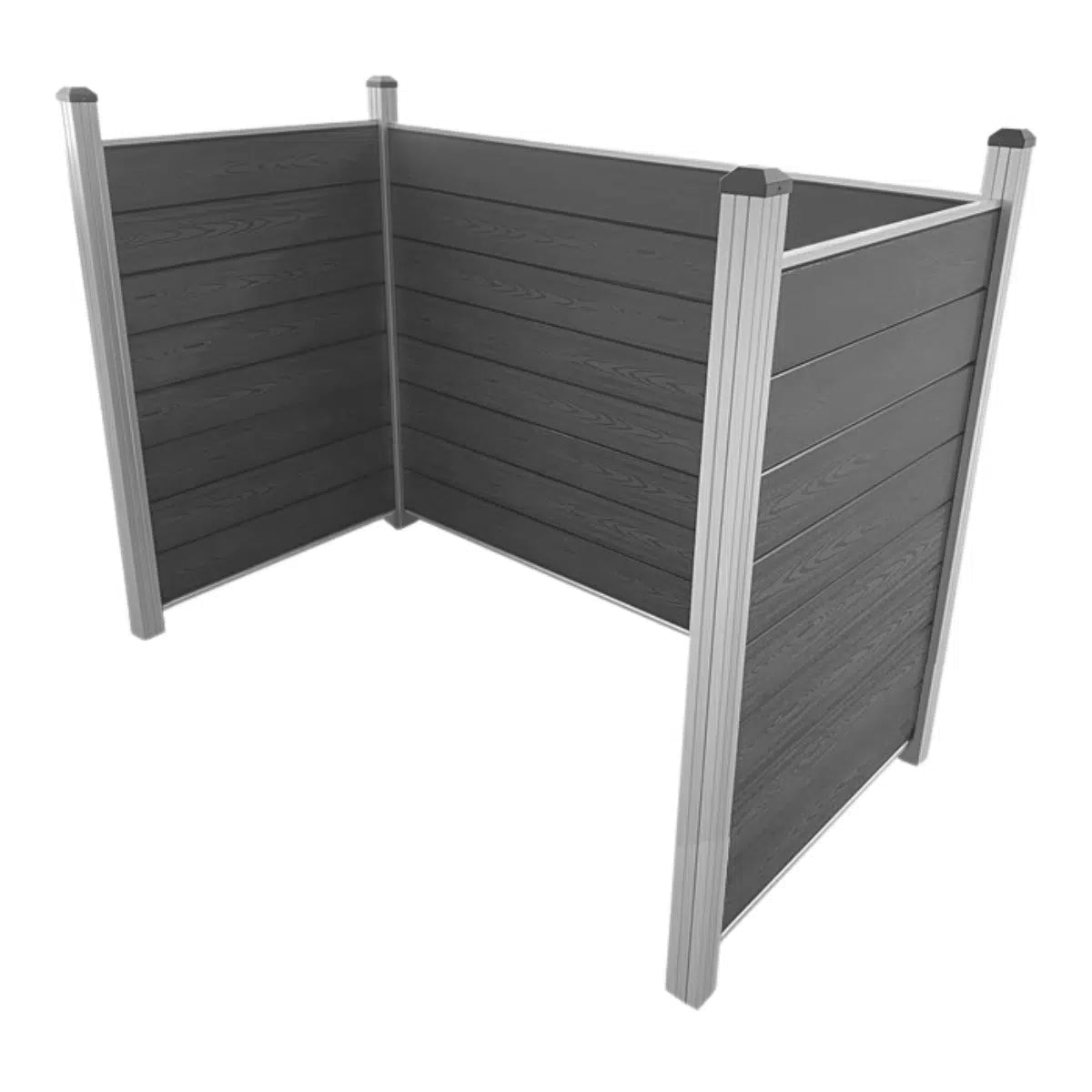 Skraldespandsskjuler aluminium