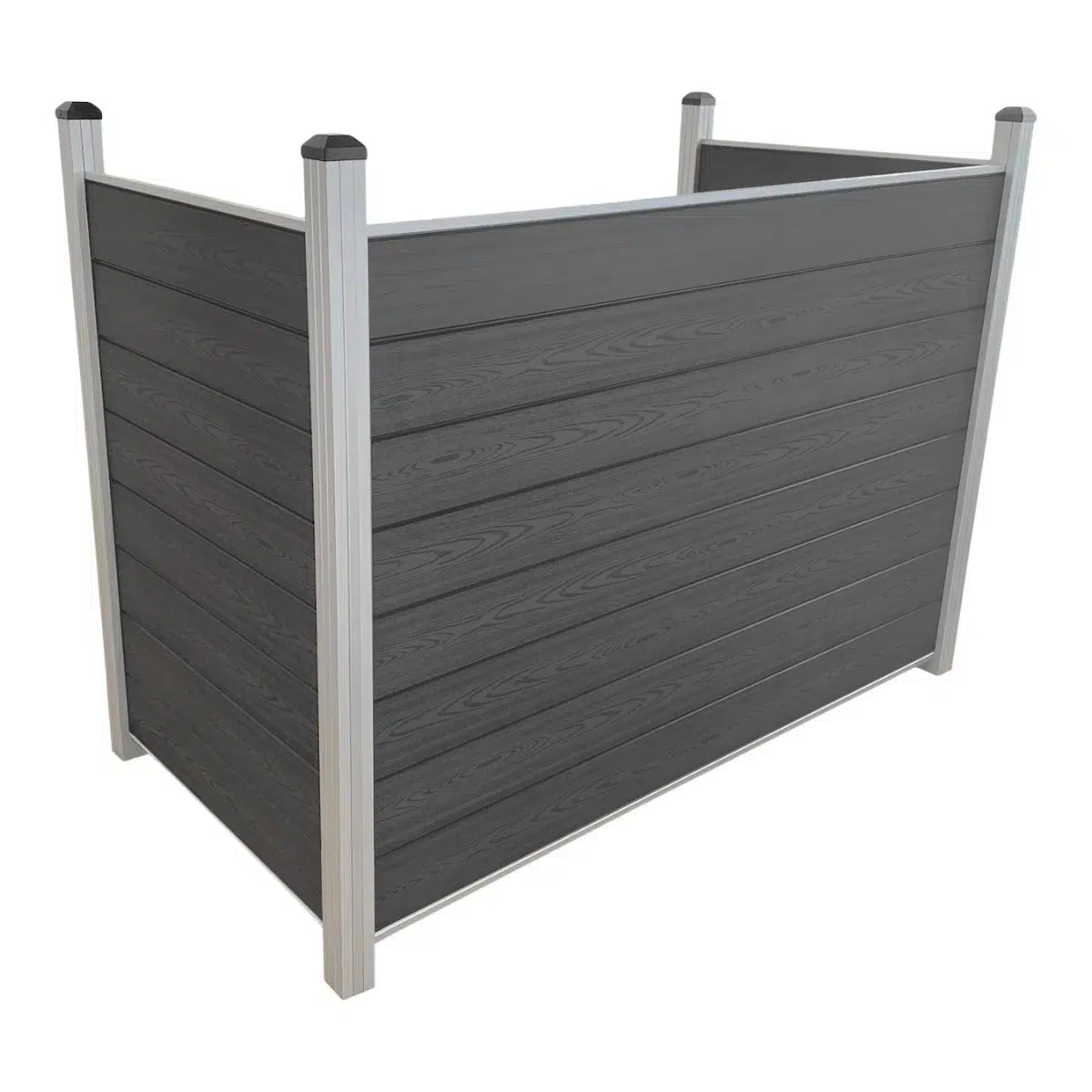 Skraldespandsskjuler aluminium