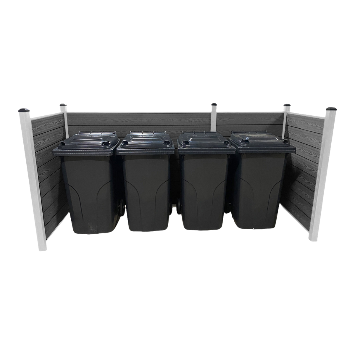 Skraldespandsskjuler aluminium