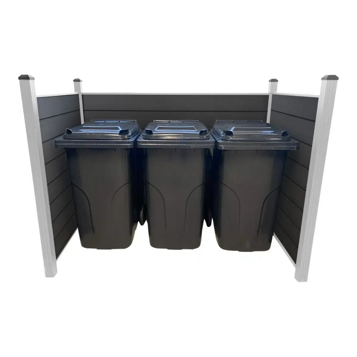 Skraldespandsskjuler aluminium