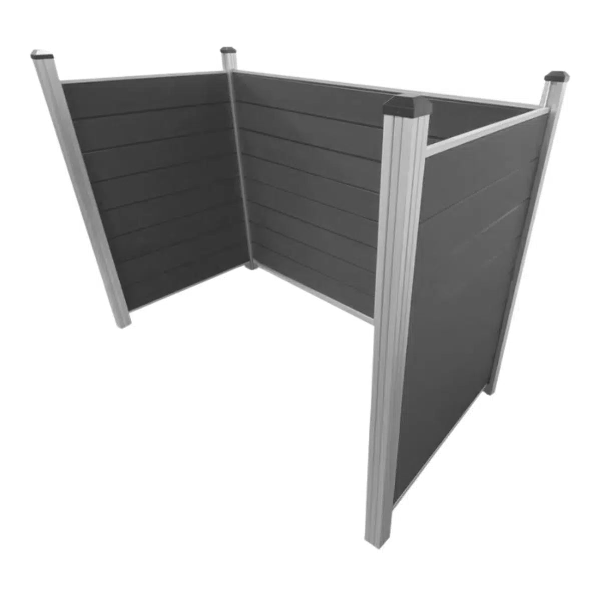 Skraldespandsskjuler aluminium