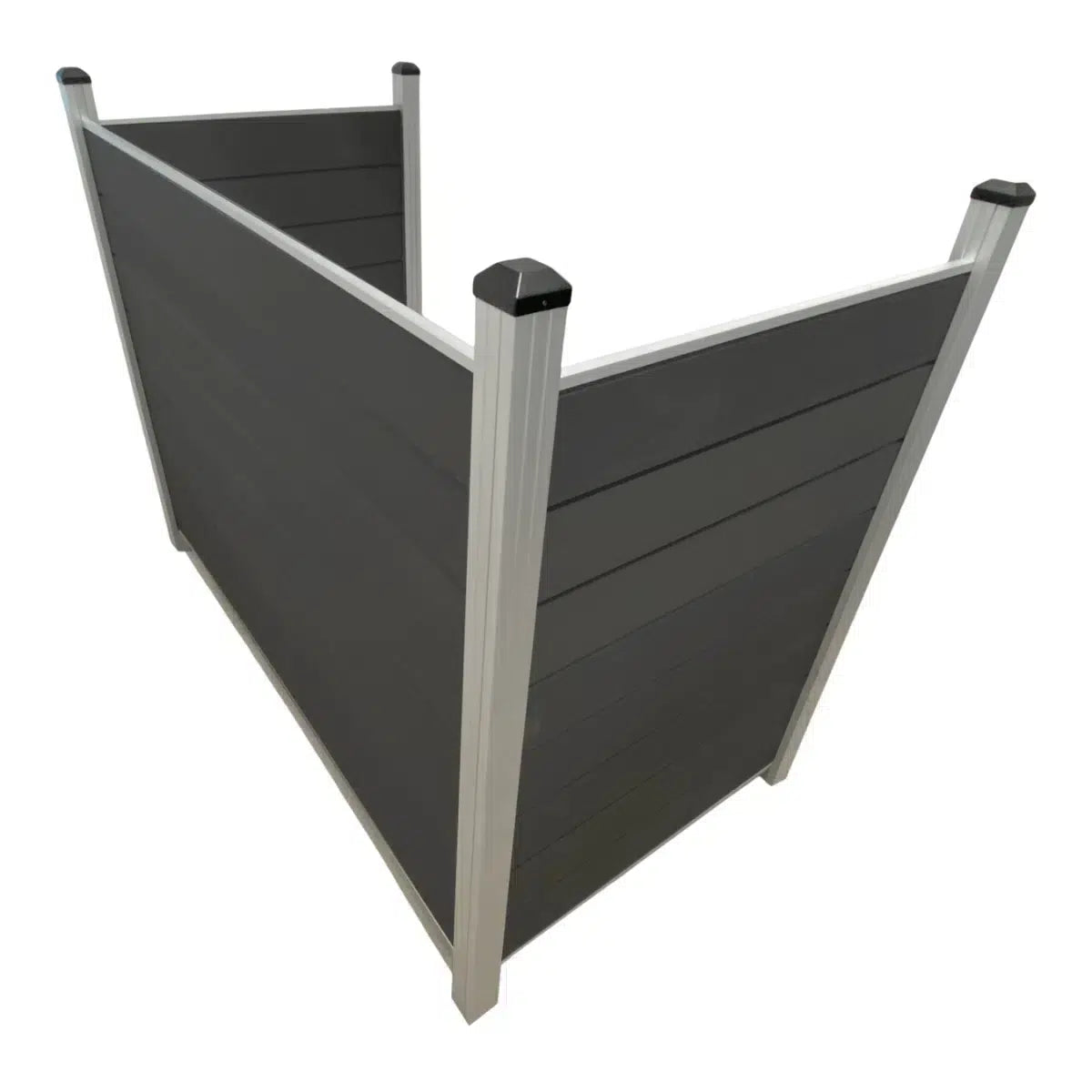 Skraldespandsskjuler aluminium