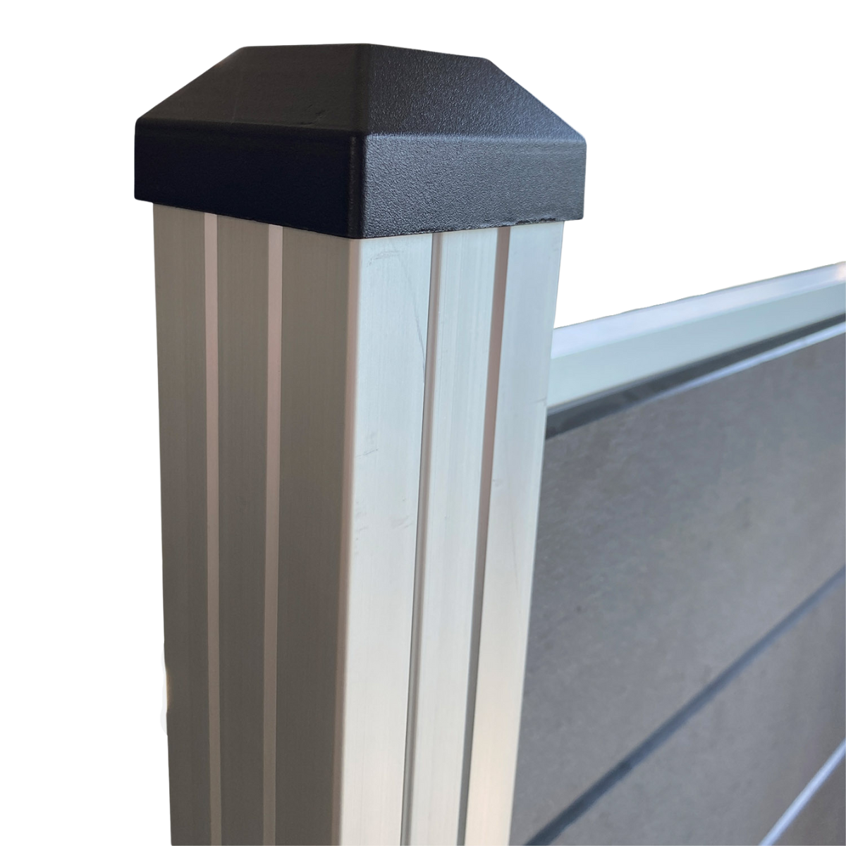 komposithegn Forstaekningsstolpe_Soelv