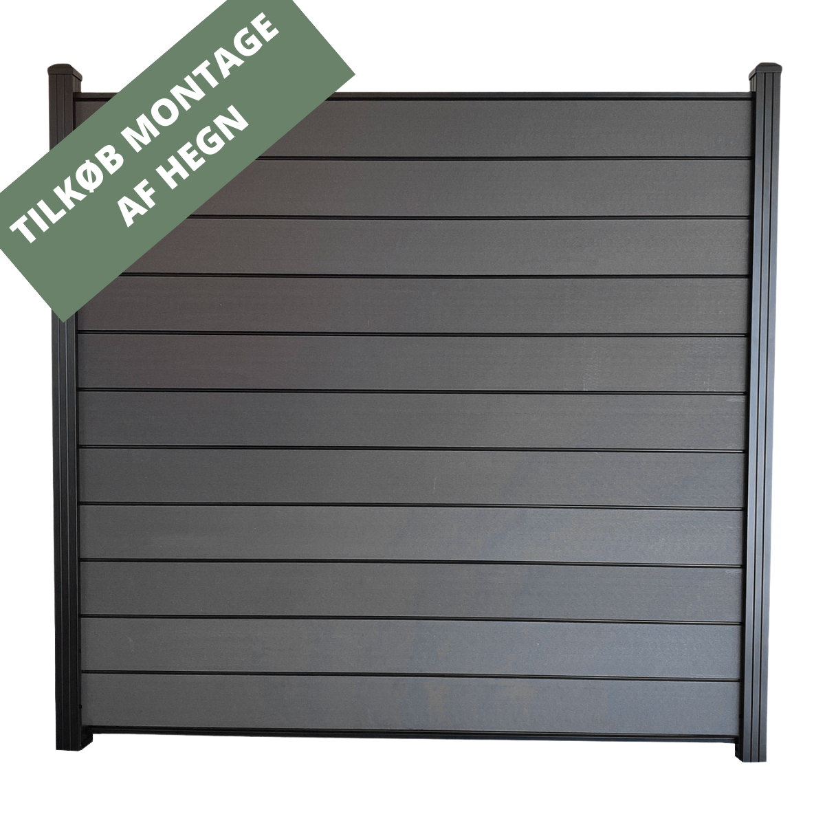 Komposithegn fag 180 cm sort