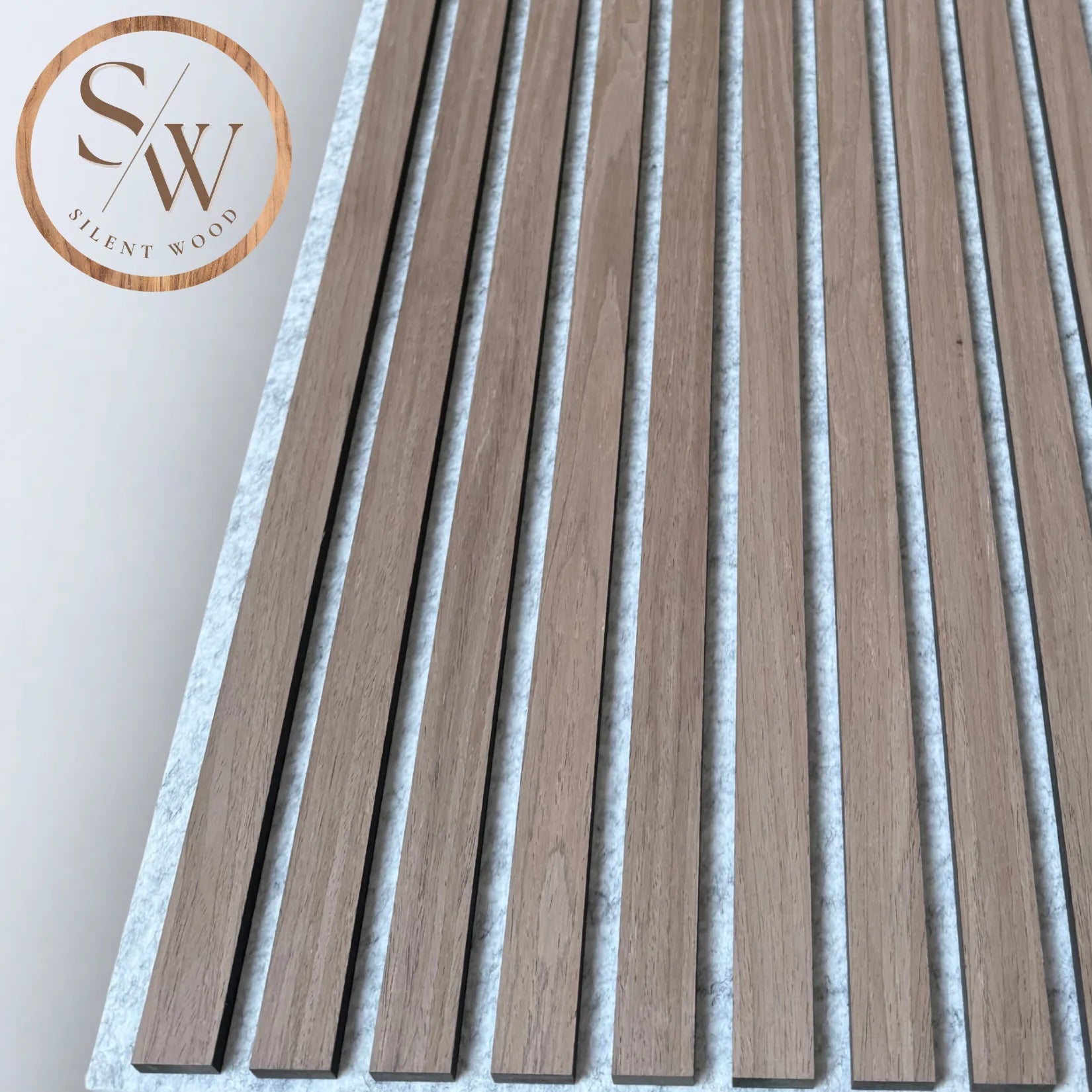 Standard - Akustikpanel - Grå filt - Light Brown Oak