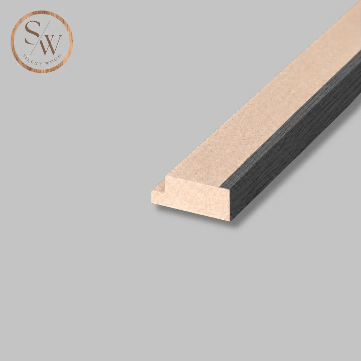 Classic - Afslutningsliste til akustikpanel - Black Oak