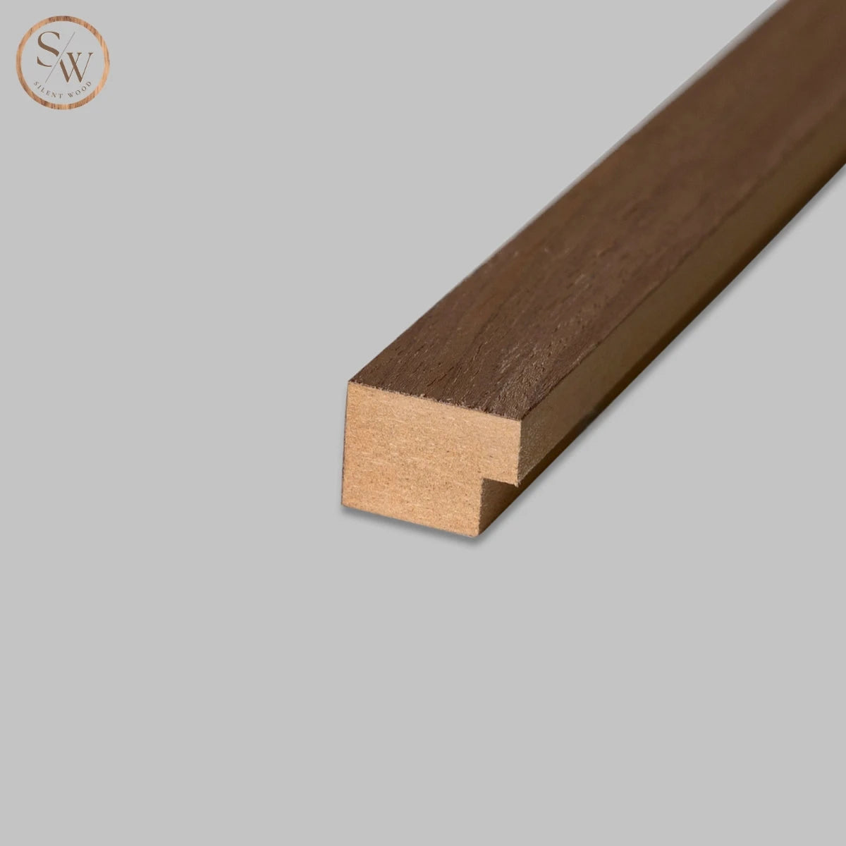 Standard - Afslutningsliste til akustikpanel - Walnut