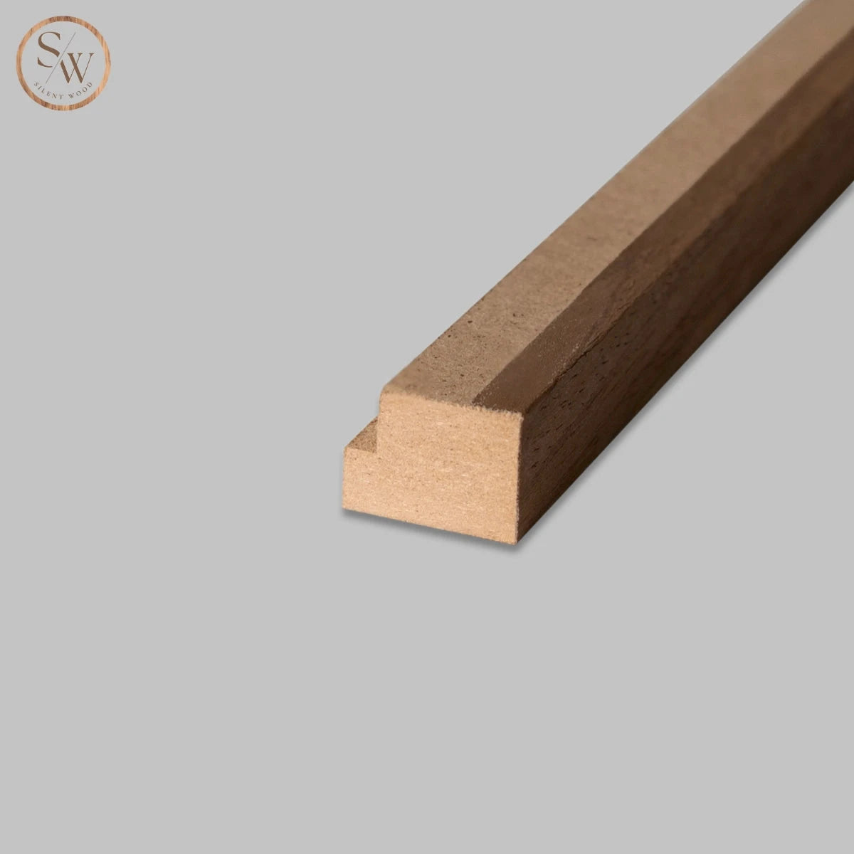 Standard - Afslutningsliste til akustikpanel - Walnut