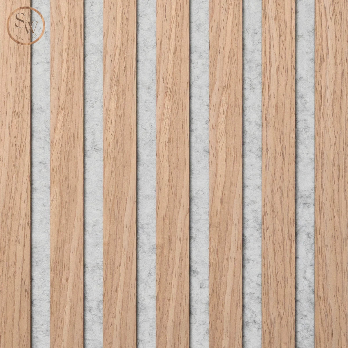 Standard - Akustikpanel - Grå filt - Light oak