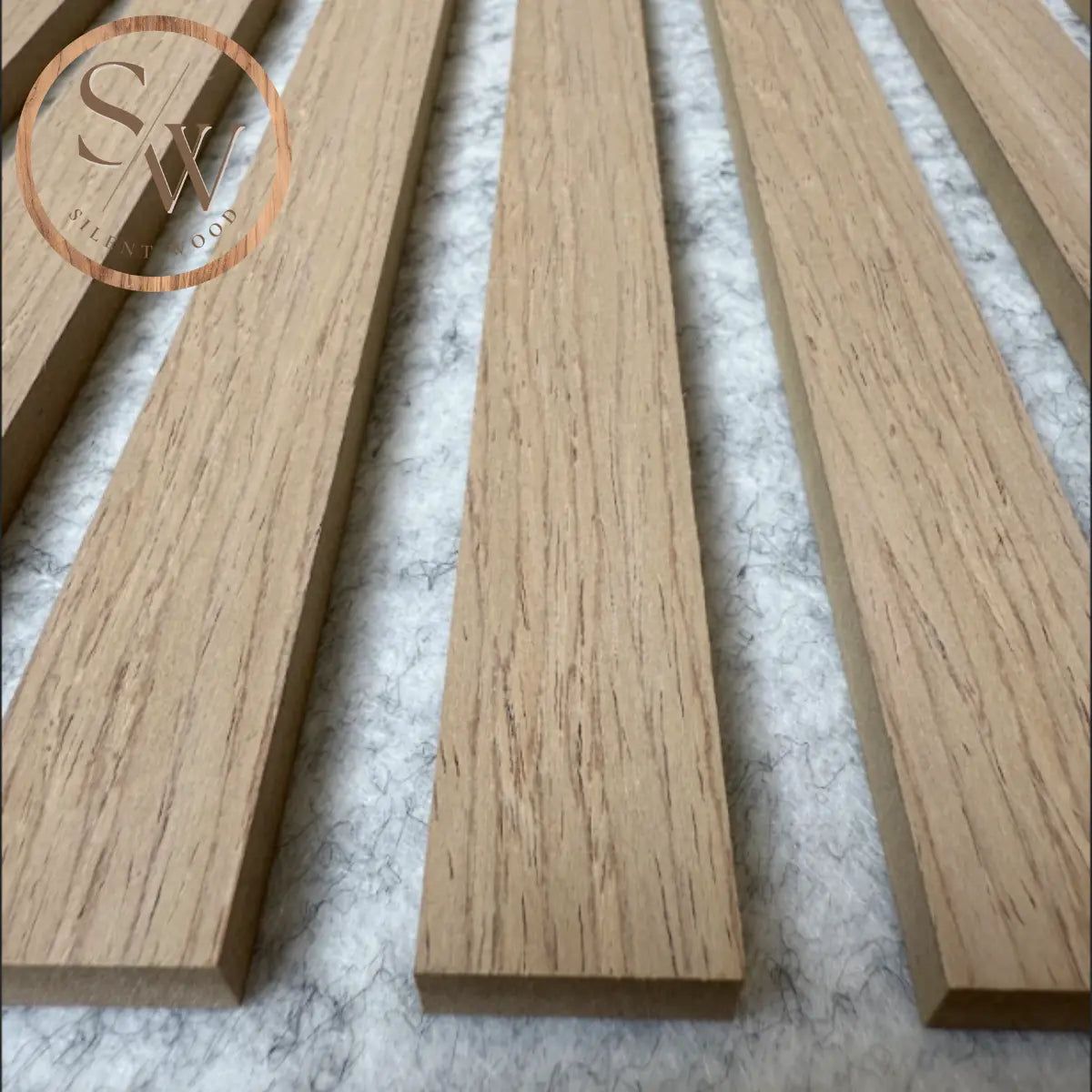 Standard - Akustikpanel - Grå filt - Light oak