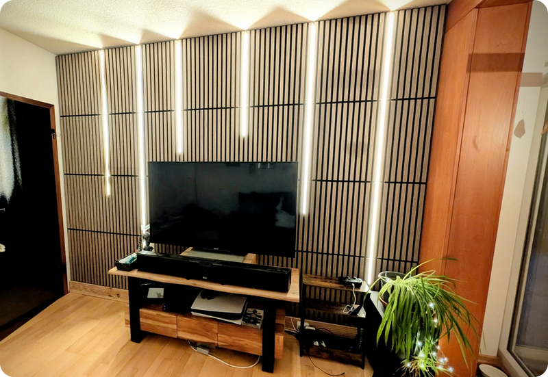 Mindre efterklang — paneler bag TV
