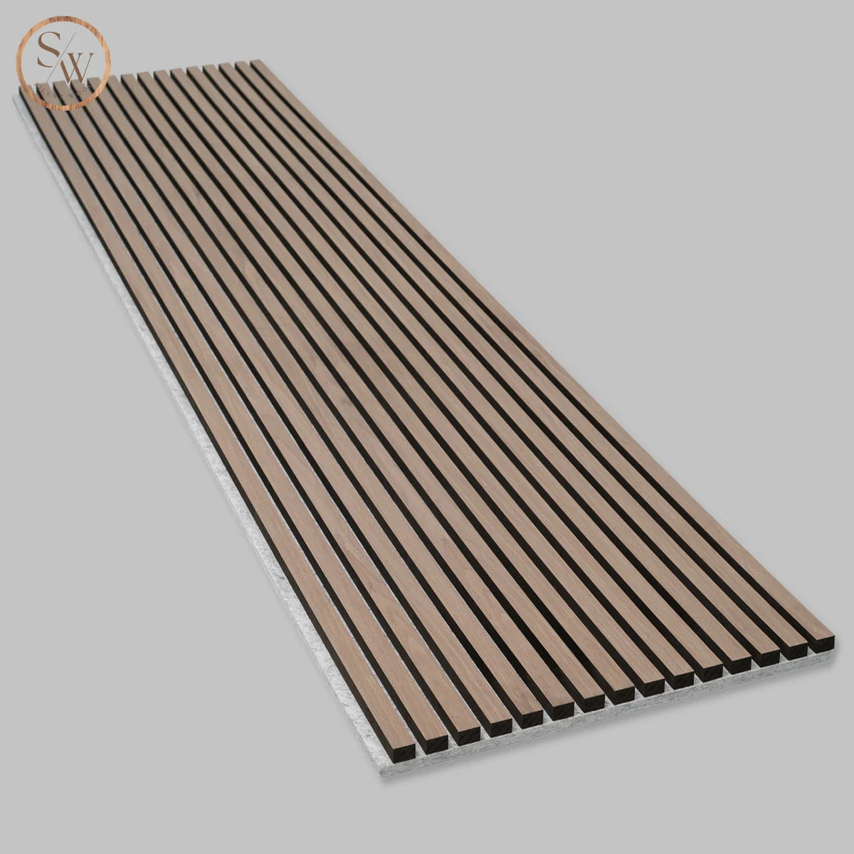 Premium - Akustikpanel - Grå filt - Light Brown Oak